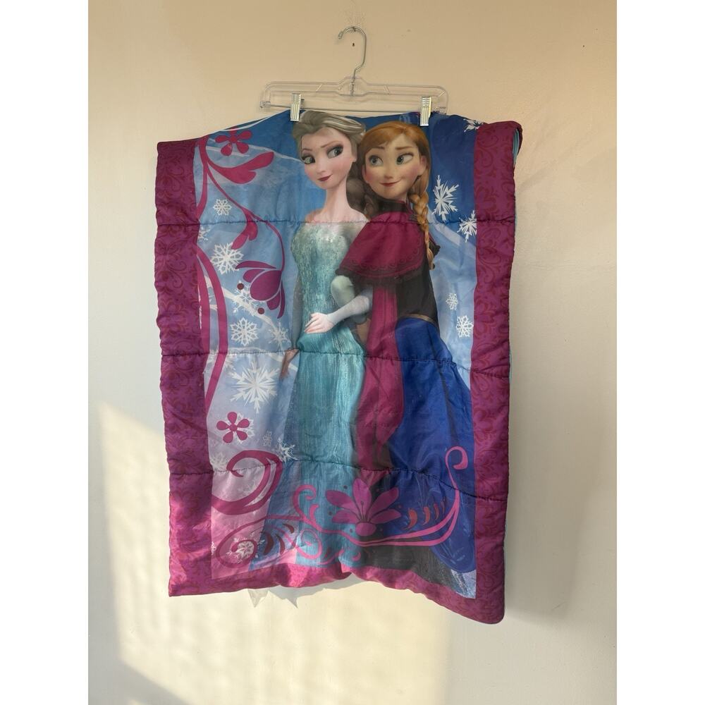 Disney Frozenβ Sleeping Bag Elsa Anna Multicolor Pictorial Kids Bedding Girl